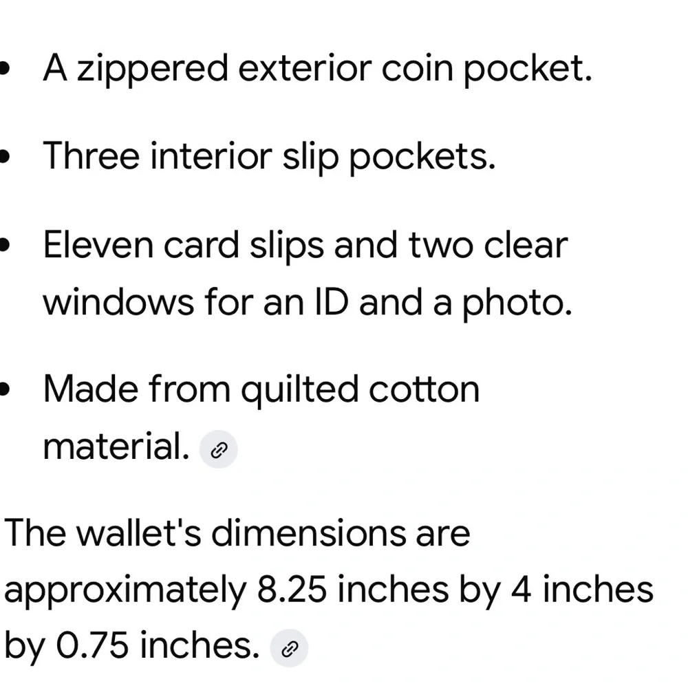 Vera Bradley RFID Tri-Fold Wallet Snow Lotus pattern EC - Picture 10 of 10